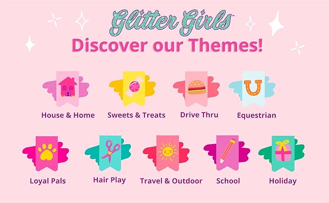 Glitter Girls – 14-Inch Fashion Doll – Brown Hair & Blue Eyes – Ice Cream Outfit & Tutu Skirt– Hair Bow & Glitter Sandals – 3+ Years – Kika