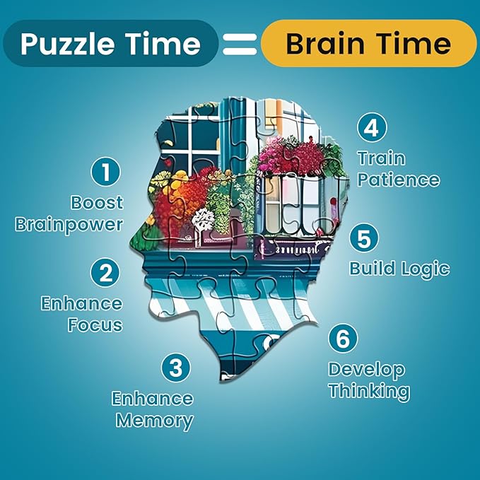 500 Piece Puzzle for Adult,Romantic Time Jigsaw Puzzle with Letters on Back,Interlock Perfectly No Dust,Perfect for Seasonal Vibes,Home Decor Birthday Party Gift for Men Women Elders Seniors,20.5*15In