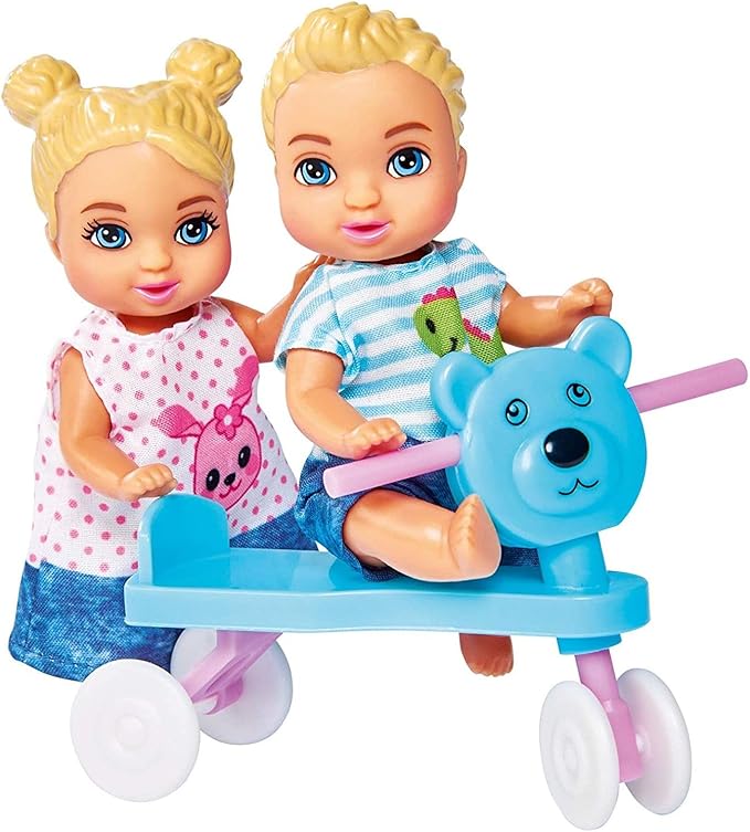 Simba Toys Steffi Love Baby World Set - Kindergarten Teacher Steffi Doll with Baby, Cot, Stroller, High Chair, and Bathtub, Ages 3+
