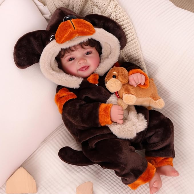 BABESIDE Lifelike Reborn Baby Dolls- Mia, 17 Inch Cute Realistic-Newborn Baby Doll Poseable Real Life Baby Dolls Girls with Gift Box for 3+ Year Old