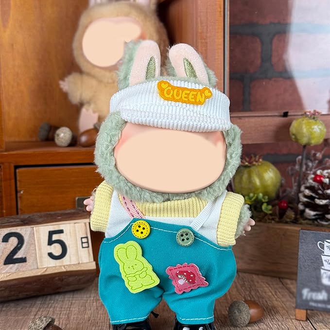 4 Set Clothes for Doll 17cm (No Doll), Dolls Accessories Outfits Replacement, Cute Clothes for Dolls with Hat and Shoe