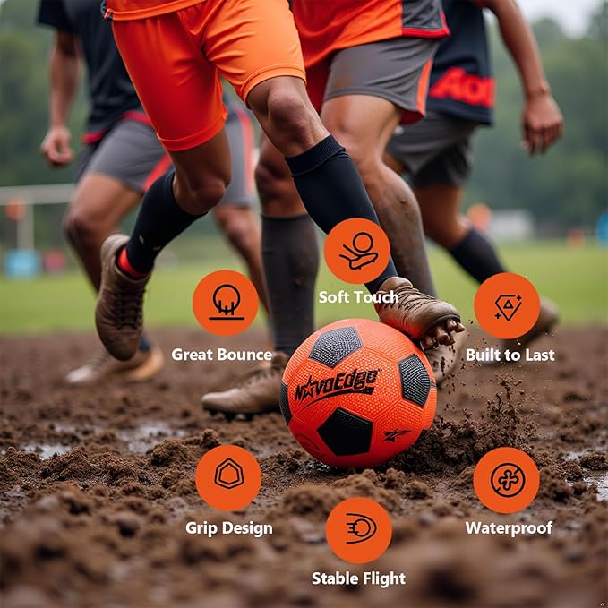 Glow in The Dark Soccer Ball | USB-C Rechargeable LED Light Up Ball | Official Size 5 for Kids & Adults | Gift for Boys & Girls Ages 6+ | Indoor Outdoor Night Games