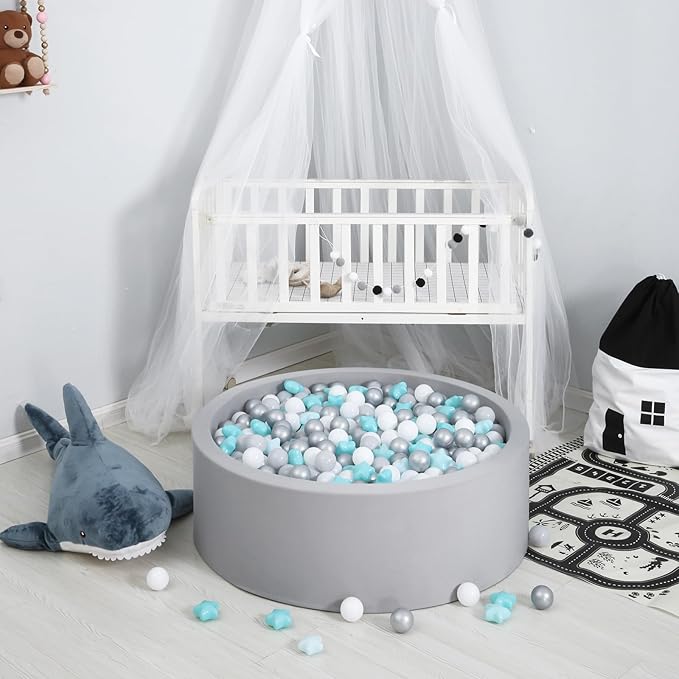 GOGOSO Ball Pit Balls for Toddlers Kids Plastic Balls for Ball-Pit Playpen Pool Baby Play Pastel BPA-Free Non Toxic Play Pastel Crush Proof Bal 50 100 200 500 1000 Count