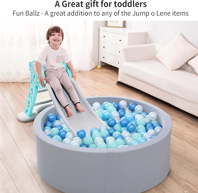 STARBOLO Ball Pit Balls for Toddlers Pack of 100 200 500 - BPA&Phthalate Free Non-Toxic Crush Proof Soft Plastic Balls for 1-5Years Old Toddlers Girl Kids Birthday Pool Playpen Tent Party