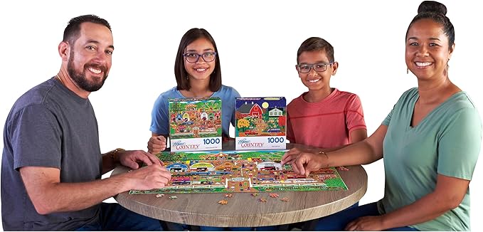 RoseArt - Home Country - Farm County Fair - 1000 Piece Jigsaw Puzzle for Adults