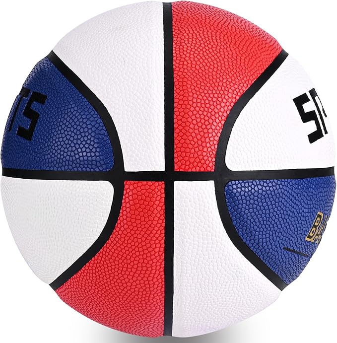 KUYOTQ Kids Youth Adult Size 3/4/5/6/7 (22/25.5/27.5/28.5/29.5") Basketball Premium Rubber or Faux Leather Basketball Indoor Outdoor Basketball for Boys Girls Womens Mens Basketball Gifts (Deflated)