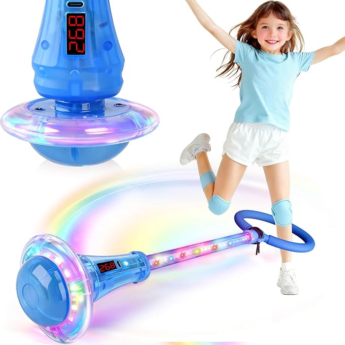 Dolanus Skip Toy with Counter- Laps, Time, Distance, Toys for 5-12 Year Old Kids, Girls Birthday Gifts for Age 5 6 7 8 9 10 11 12, Outdoor Outside Sports Games, Girls Toys Ages 6-8 8-13 (Blue)