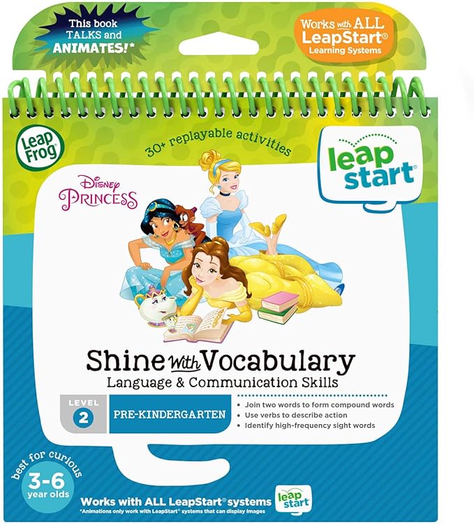 LeapFrog LeapStart 3D Disney Princess Shine with Vocabulary Book