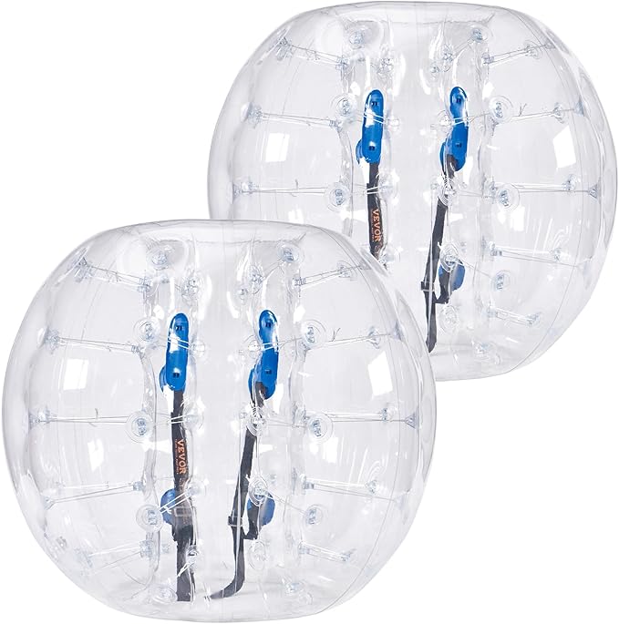 VEVOR Inflatable Bumper Ballѕ 2 Packs; 2FT/3FT/4FT/5FT Body Size Adult Human Bubble Ballѕ, Bumper Bubble Soccer Ballѕ for Teens/Adults