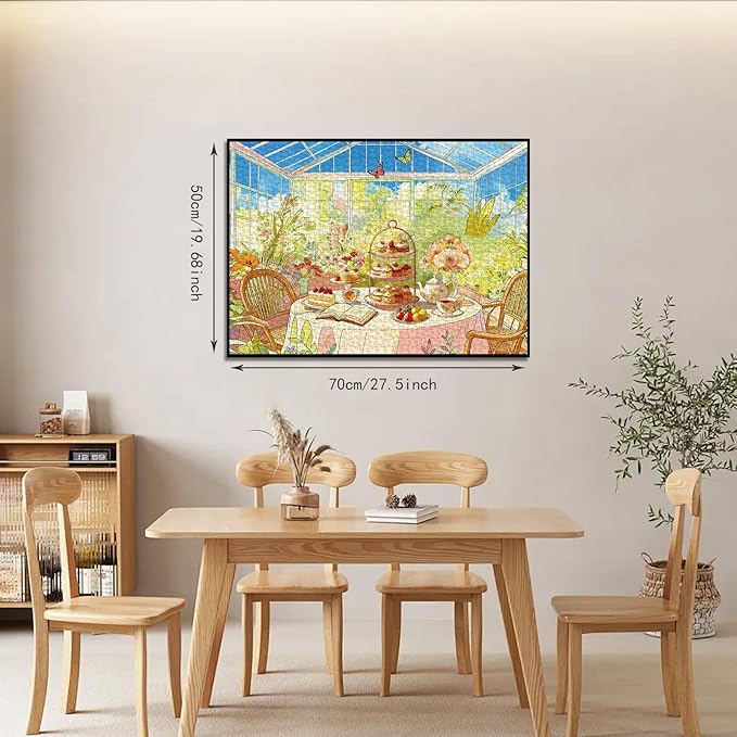 Puzzles for Adults 1000 Pieces Jigsaw Puzzles Impossible Puzzle with Letters on Back Scene Landscape Puzzle Fun Gift for Adults(27.56x19.7 Inch)