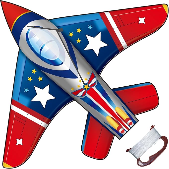 TOY Life 48.4'' Large Kites Easy to Fly for Kids Adults with 328.1 FT String, Beach Kite Outdoor Game Outside Toys Activity Summer Toys for Kids