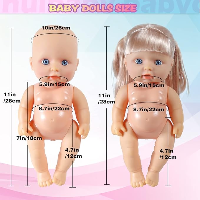 WONDOLL 8-Sets 8-10-inch Doll-Clothes-Accessories Baby-Doll-Clothes Costumes Outfits Christmas Birthday Gift for Little Girl（no Doll）