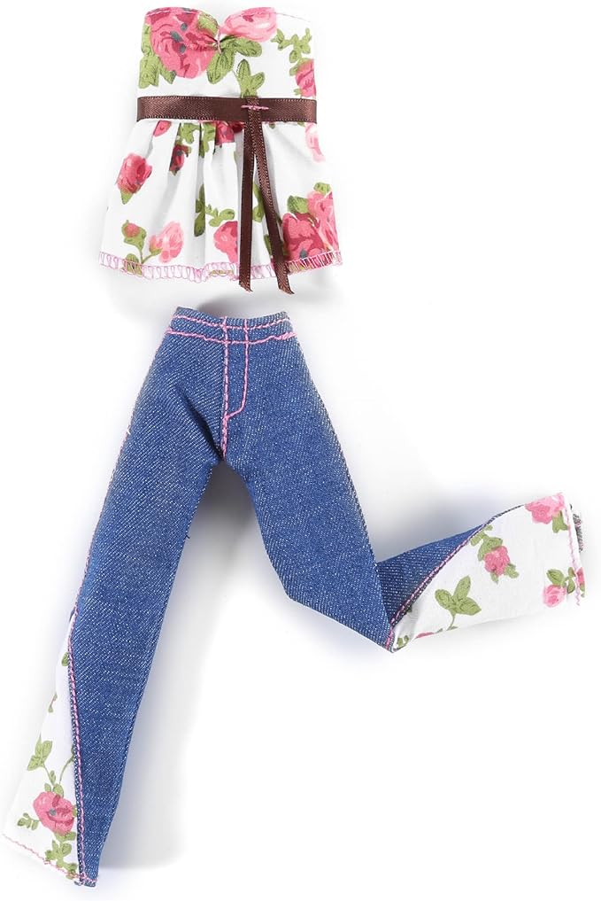Doll Clothes, 5 Outfits Autumn Dresses Windbreaker Hat for 11.5 Inch Dolls Accessories Random Style