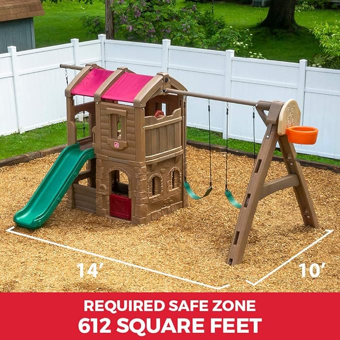 Step2 Naturally Playful Adventure Lodge Swing Set and Play Center