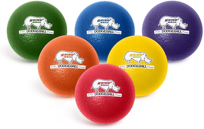 Champion Sports® Rhino Skin® Low Bounce Dodgeball Sets & Singles for Playground, PE, Backyard & League Games – Team Sports Equipment for Youth & Adults