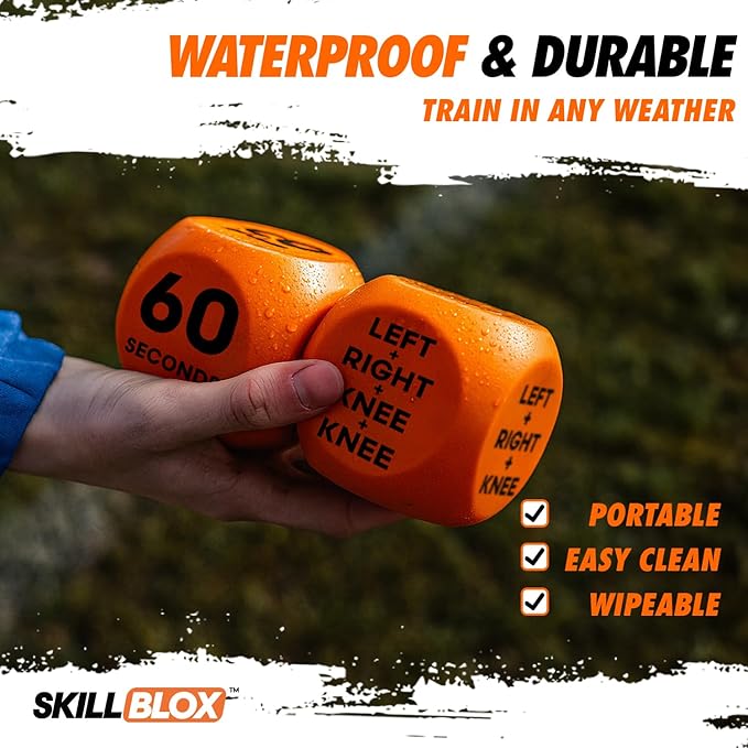 Soccer Gift for Boys – Kick Up Training Dice Game (2 Pack) – Fun Soccer Skill Training Game for Kids, Boys & Girls 8–12