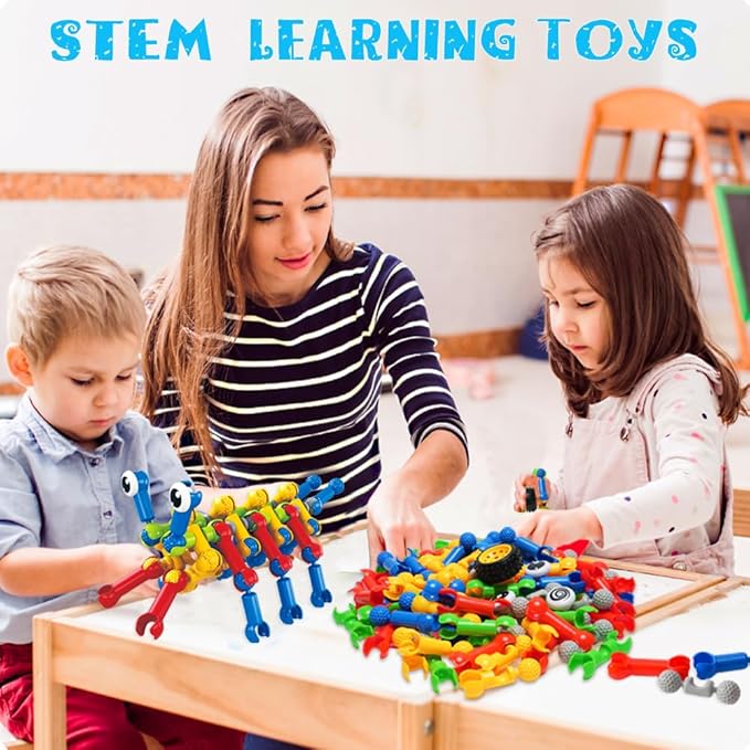 156 PCS Creative Building Blocks Building Toy Set - Featuring Storage, Includes Dinosaur, Robot, Car, Spider, Dog, Animal Figure Building Toy Playset for Kids, Birthday Gift Ages 3+ (2)