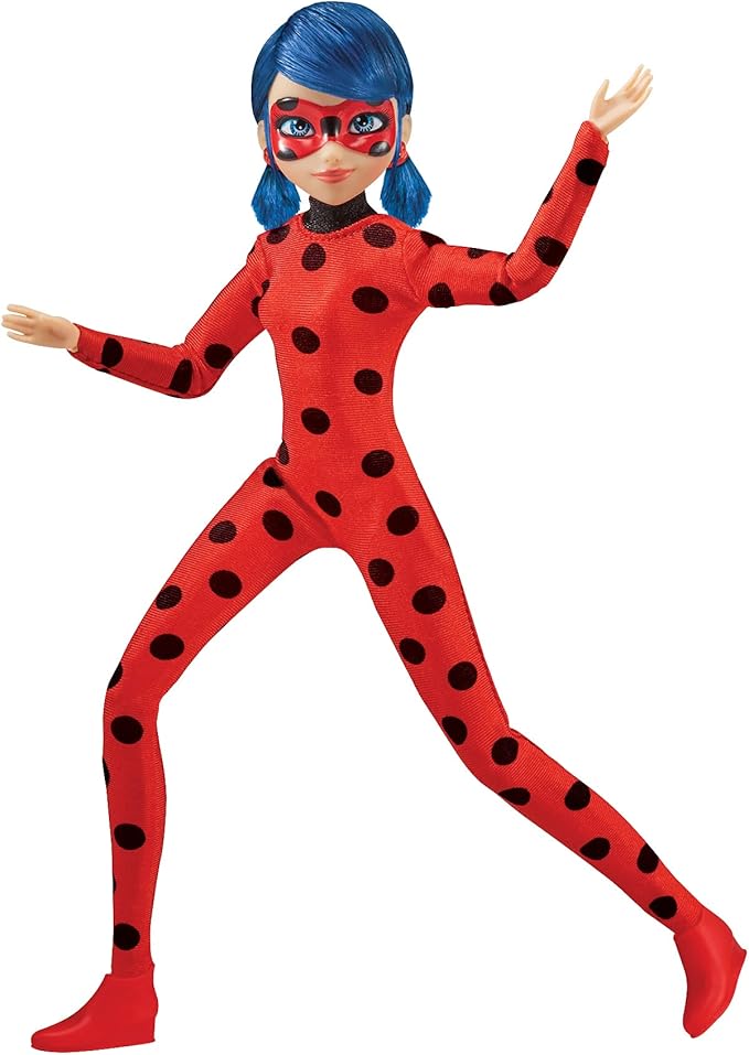 Miraculous Ladybug and Cat Noir Toys Ladybug Fashion Doll | Articulated 26cm Ladybug Doll with Accessories and Miraculous Kwami | Marinette Superhero Ladybug Figurine | Bandai Miraculous Dolls Range