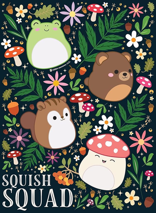 Buffalo Games - Squishmallows - 4 X 1 Multipack - Squish Multipack - Various Piece Count Jigsaw Puzzles for Adults - Challenging Puzzle Perfect for Game Nights