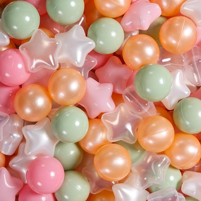 STARBOLO Ball Pit Balls - 100pcs Crush Proof Plastic Children's Toy Balls Macaron Ocean Balls for Birthday Parties Games Pool Foam Ball Pit Play Tent …