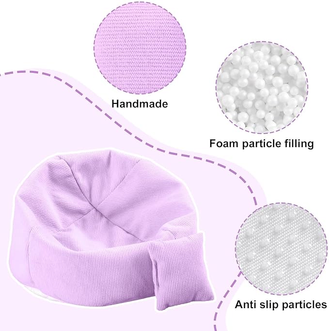 Doll Car Seat Compatible with Labubu, Handmade Bean Bag Chair for 5.9-6.7 inch Doll, Anti-Slip Bottom, Cute Doll Accessories for Display, Fans&Collectors Gifts, Durable Corduroy Fabric (Light Purple)