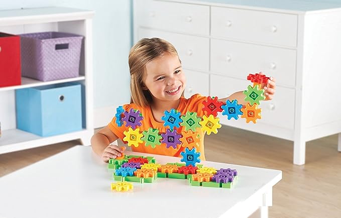 Learning Resources Gears Starter Building Set, STEM Activities, Fine Motor Skills, Toddler Explorer Kit, Science and Construction, Boys and Girls Gifts, Ages 3 and Up