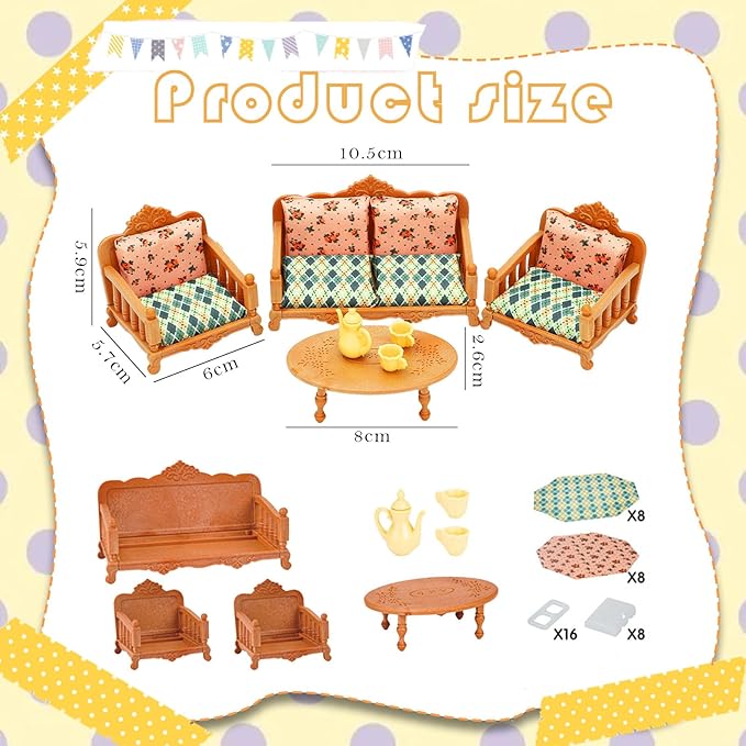 ONEST 15 Pieces Wooden Dollhouse Family Set Mini People Figures Sets Dollhouse Dolls Wooden Doll Family Pretend Play Figures Accessories for Pretend Doll House