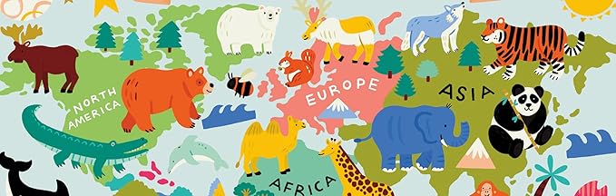 Ceaco - Animal Map - 100 Piece Jigsaw Puzzle