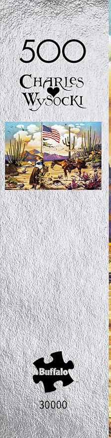 Buffalo Games – Charles Wysocki Love Letter from Laramie - 500 Piece Silver Select Jigsaw Puzzle Colorful Puzzles for Adults – Precision-Cut Pieces, Beautiful Artwork