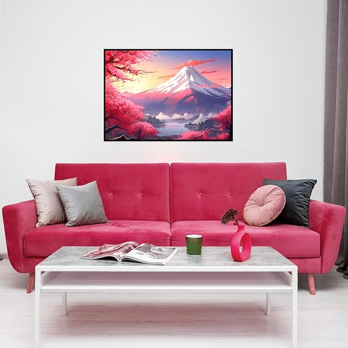 1000 Piece Puzzle for Adults, Mount Fuji Jigsaw Puzzles 1000 Pieces with Letters on Back, Impossible Difficult Hard Puzzles for Adults Seniors Teens Challenging Gift, Finished Size 27.6 x 19.7 inches