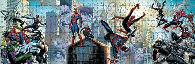 Buffalo Games - Marvel - 4 X 1 Multipack - Spider-Man - Multi-Piece Jigsaw Puzzles for Adults - Challenging Puzzle Perfect for Game Nights - Finished Size Varies