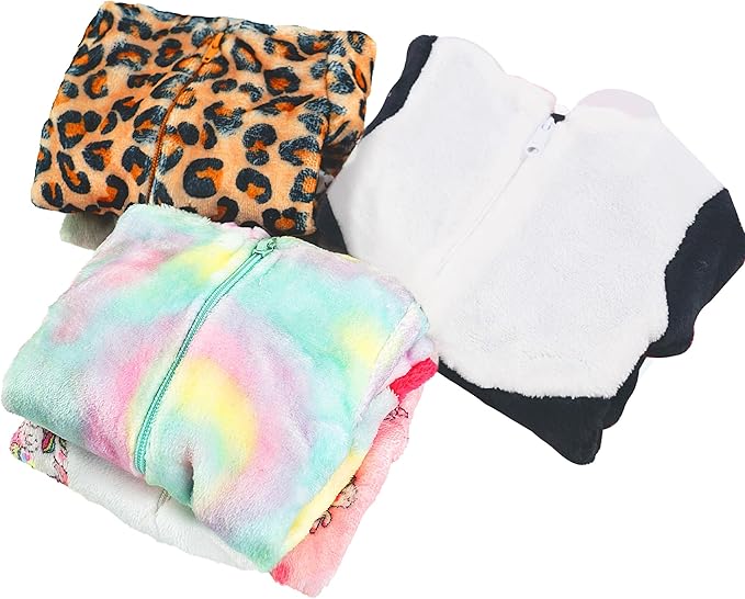 SMILESSKIDDO Baby Doll Clothes - 5 Sets Super Soft Animal Styling Dolls Outfits Jumpsuits for 14 to 18 Inch New Born Babydoll, Baby Doll Accessories Clothes for 14 16 18 Inch