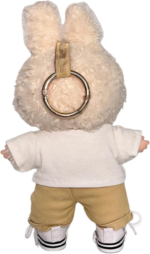 4-Piece Casual & Trendy Sets for 17cm (6.7 in) Dolls (No Doll) – Tops, Bottoms, Canvas Shoes & Sunglasses (Multiple Styles) (White)