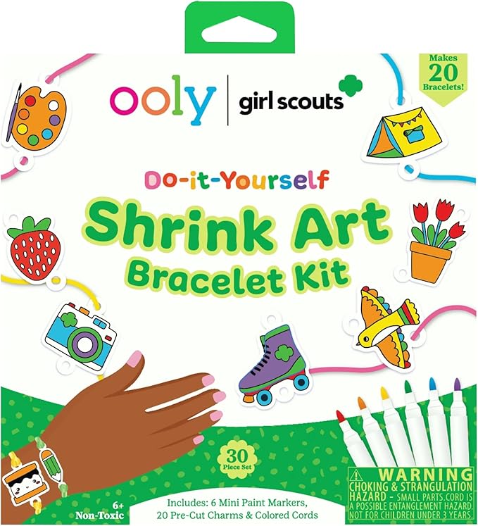 Ooly x Girl Scouts DIY Shrink Art Bracelet Kit