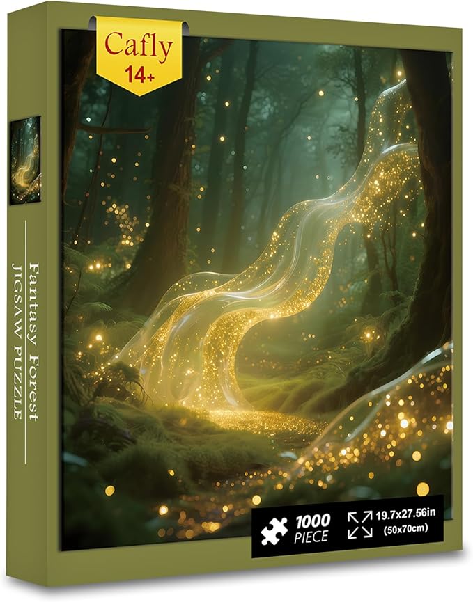Jigsaw Puzzles 1000 Pieces for Adults - Challenging Fun Puzzles Stunning Art Wall Decor, Gift for Adult Puzzle Lovers, Fantasy Forest C0822