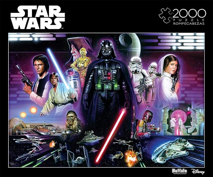 Buffalo Games - Star Wars - Don’t Underestimate the Force - 2000 Piece Jigsaw Puzzle for Adults -Challenging Puzzle Perfect for Game Nights - Finished Size is 38.50 x 26.50