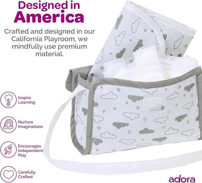 Twinkle Stars Doll Diaper Bag by Adora
