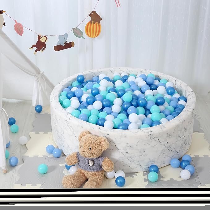 STARBOLO Ball Pit Balls for Toddlers Phthalate Free BPA Free Non-Toxic Crush Proof Play Balls for Toddlers Kids Pool Playhouse Pack of 100 200 500