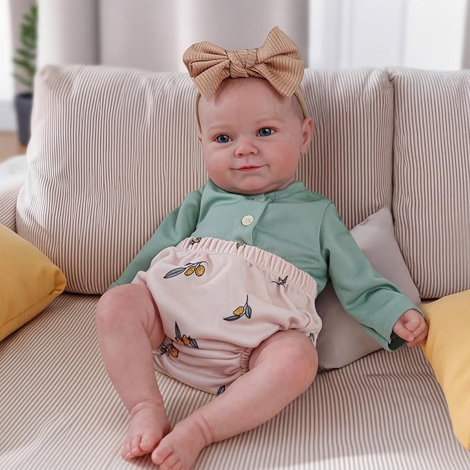 BABESIDE Reborn Baby Dolls, 20Inch Cute Soft Vinyl Realistic-Newborn Baby Doll Poseable Real Life Lifelike Baby Dolls w/Doll Accessories for 3+ Year Old Girls