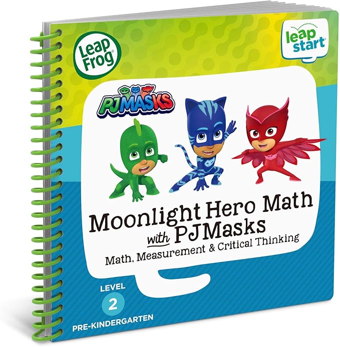 LeapFrog LeapStart 3D Moonlight Hero Math with PJ Masks Book, Level 2