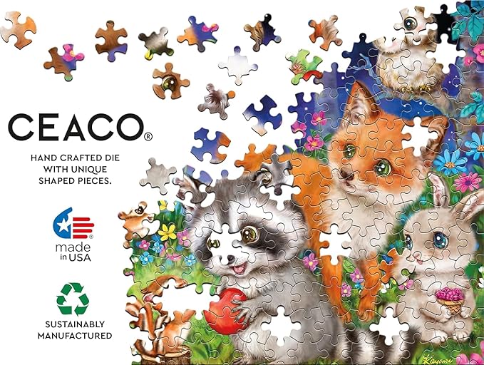 Ceaco - Kayomi Harai - Woodland Friends - 100 Piece Jigsaw Puzzle