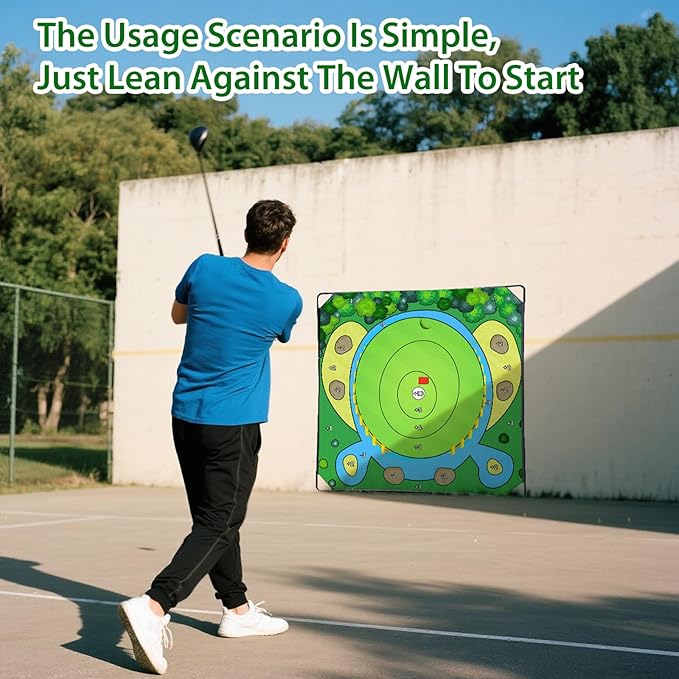 70"x70" Golf Chipping Game Practice – Portable Training Game for Indoor & Outdoor Use, Improve Short Game Accuracy for Adults, Juniors & Beginners