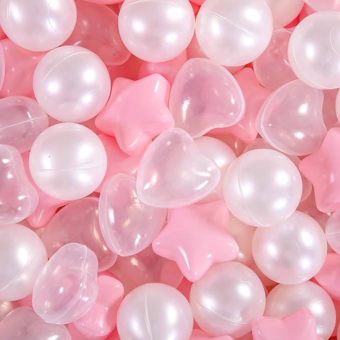STARBOLO Star Ball Pit Balls for Toddlers -100pcs Phthalate Free BPA Free Non-Toxic Crush Proof Play Balls Play Tent Pool Playhouse Playpen Party Decoration.