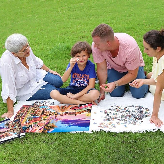 Jigsaw Puzzles for Adult 1000 Piece Puzzle for Adults Street Cafe Puzzle Home Decoration Puzzle