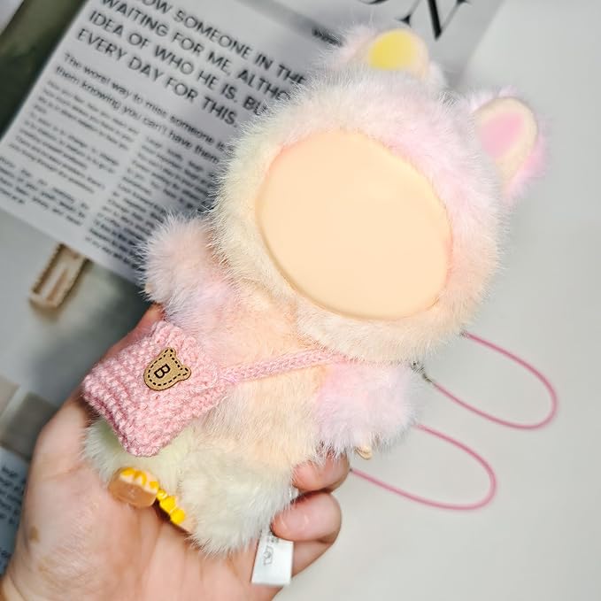 3pcs Doll Accessories Set Included Pink Knitted Bag, Camera Charm & Water Charm for Doll, Dress Up Accessories for 17cm Doll, Mini Costume Supplies
