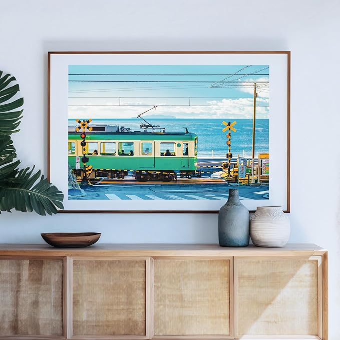 MOMIBOOK 1000 Piece Puzzle for Adults Jigsaw Puzzles of Seaside Kamakura Story, Painting Image Difficult Challenging Hard Impossible Puzzle Unique Funny Christmas Birthday Gifts