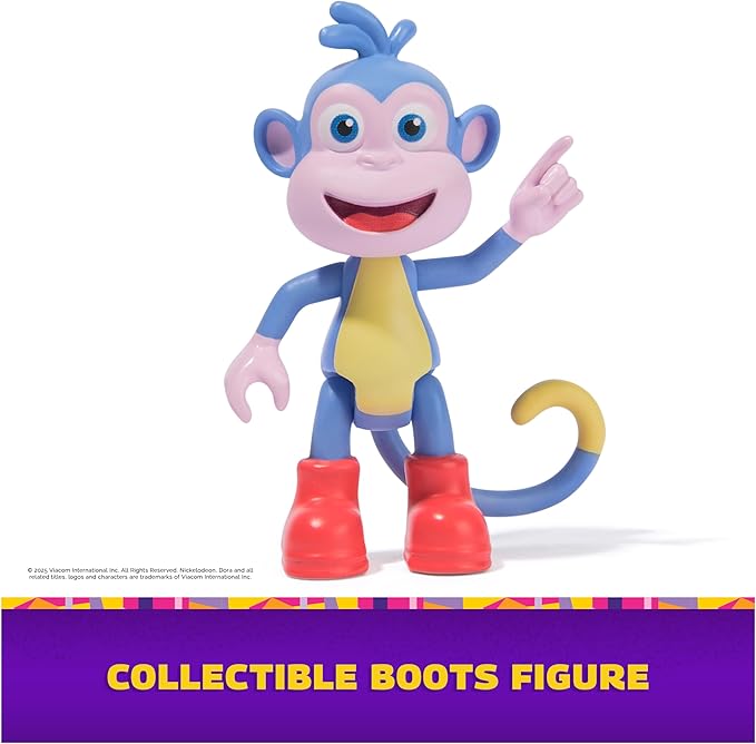 Dora, Best Friends Dora & Boots Set, 6-inch Doll with Clothes, Backpack & Boots Toy Figure, Kids Toys for Girls & Boys Ages 3 and Up