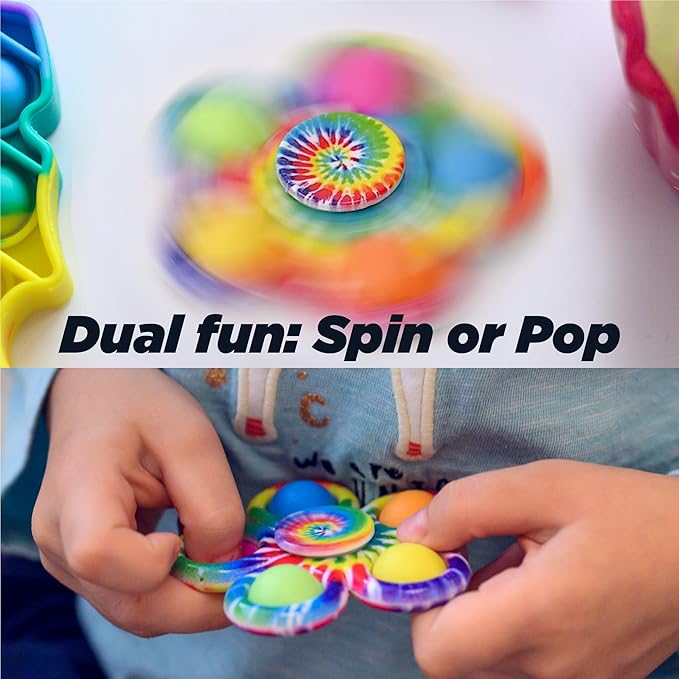 Nutty Toys Fidget Spinner - Sensory Toy for Kids & Adults - Top Stress & Anxiety Relief Gifts 2026 for Home & Office - Unique Valentines Day Gift Idea for Toddlers, Tweens, Teen Girls & Teenage Boys