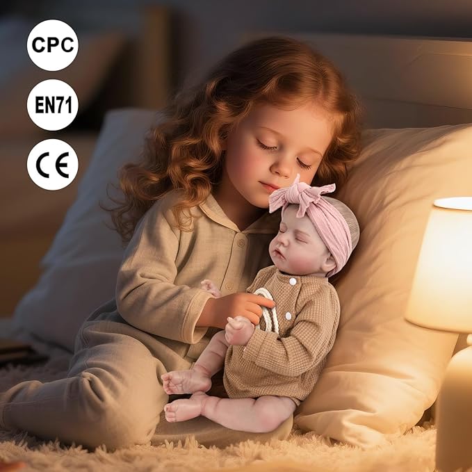 Aori Realistic Reborn Baby Dolls - Real Life Like Newborn Baby Doll with Flexible Limbs, Weighted Soft Body Real Looking Reborn Doll Set with Outfit for Kids 3+, Parents, Elderly and Collectors