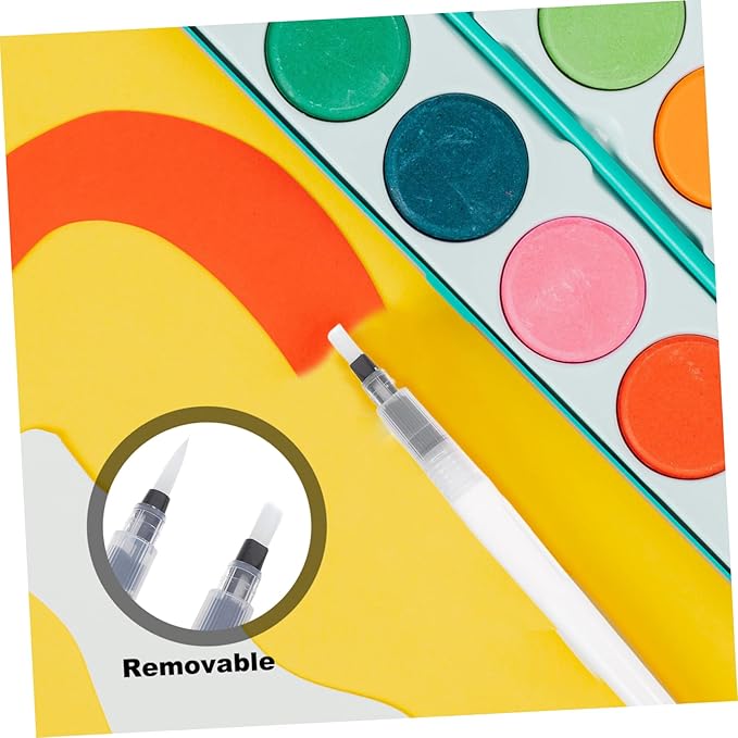 jojofuny 1 Set Texture Paper for Crafts: DIY Art Kits with Pen- Kids Crafting Supplies Include Heart Texture Painting Sponges and Pens
